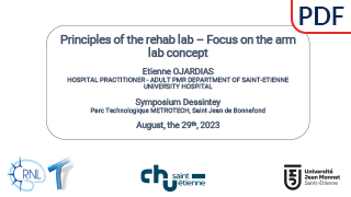 DESS_ECNR_TN6_OJARDIAS_symposium_dessintey_Principle-of-rehab-lab_Focus-on-the-arm-lab-concept_2023_HB²_EO2_FC